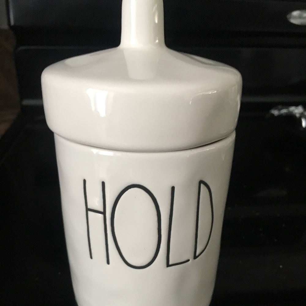 Rae Dunn Hold Canister - Bathroom collection